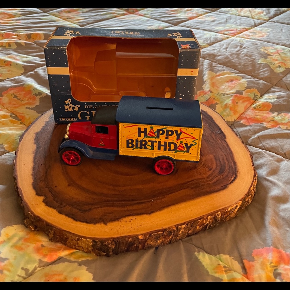 Happy Birthday die cast metal collectibles truck with original box